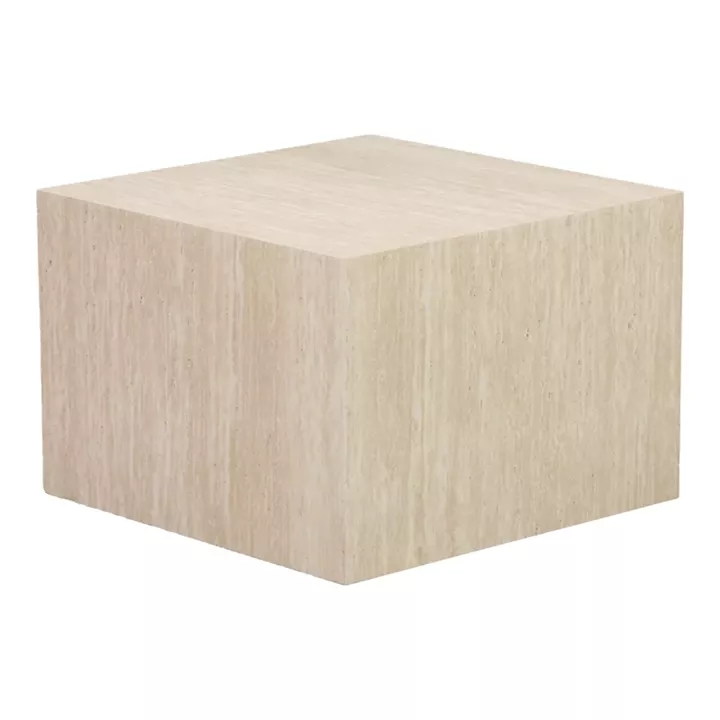 Βοηθητικά τραπέζια Coffina pakoworld σετ 2τεμ mdf σε όψη τραβερτίνας