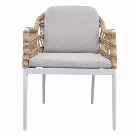 ΠΟΛΥΘΡΟΝΑ BOXER HM6556.02 ΑΛΟΥΜΙΝΙΟ & ΜΑΞΙΛΑΡΙΑ ΜΠΕΖ-TWIST WICKER 61x59x78,5Yεκ