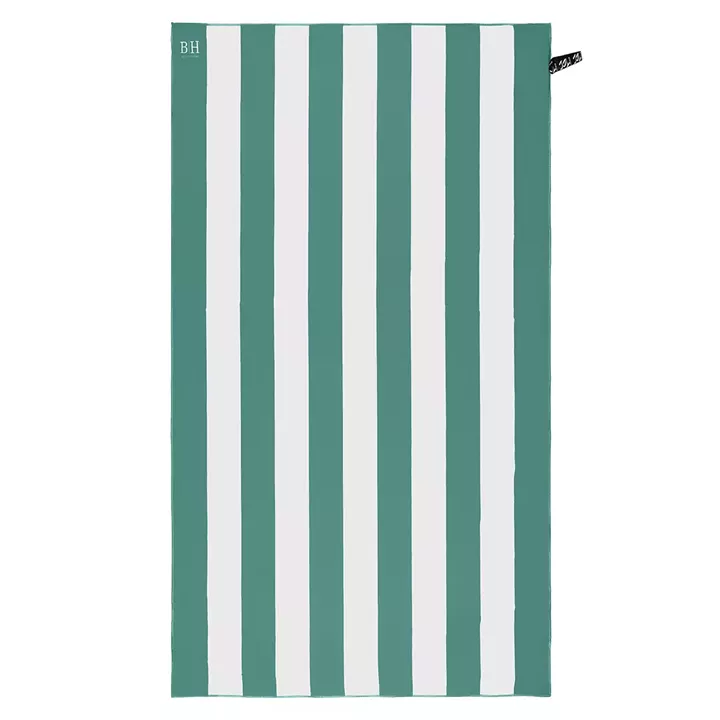 Beauty Home Πετσέτα θαλάσσης Microfiber 200gsm Art 2282 90x160 Πράσινο