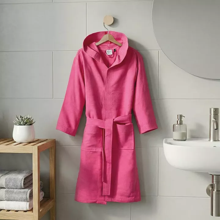 Beauty Home Μπουρνούζι με κουκούλα Mojo Art 3471 Ματζέντα XS