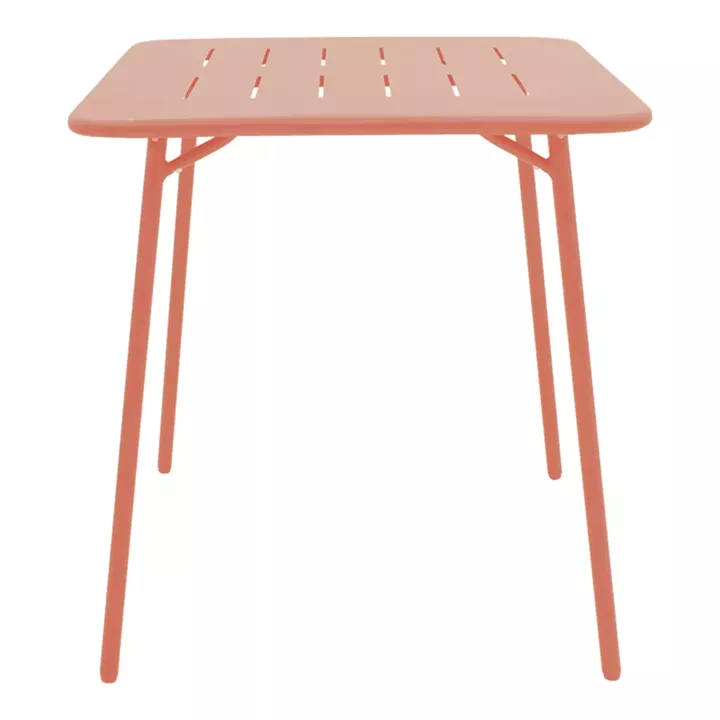 Τραπέζι Moraja pakoworld terracotta μέταλλο 70x70x73εκ