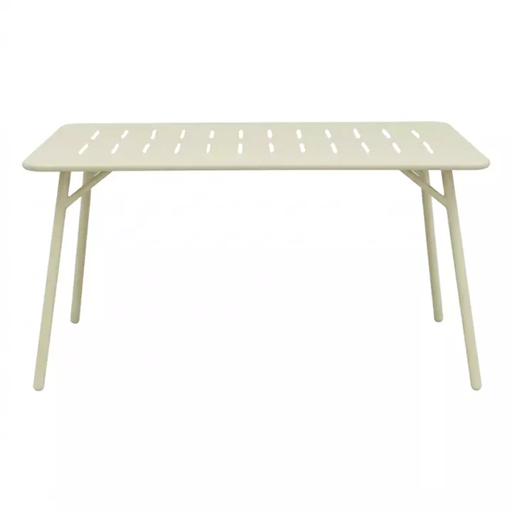 Table Moraja pakoworld cream metal 140x80x70cm