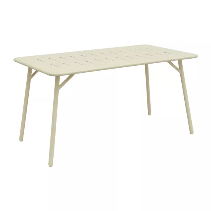 Table Moraja pakoworld cream metal 140x80x70cm