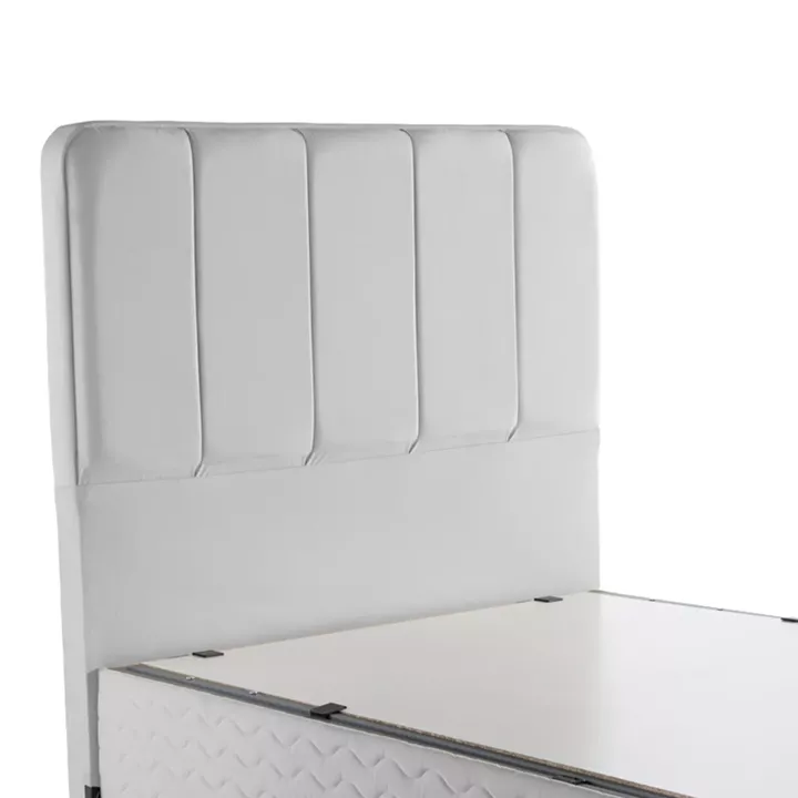 Κρεβάτι μονό Lunda pakoworld με αποθηκευτικό χώρο ανθρακί βελούδο 90x200εκ