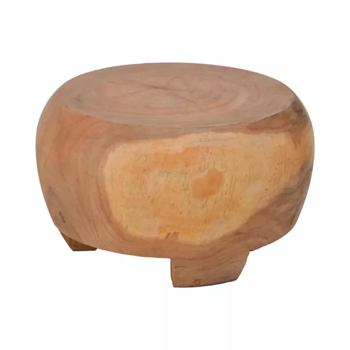 Τραπέζι σαλονιού Terra pakoworld suar ξύλο σε φυσική απόχρωση Φ60x36εκ