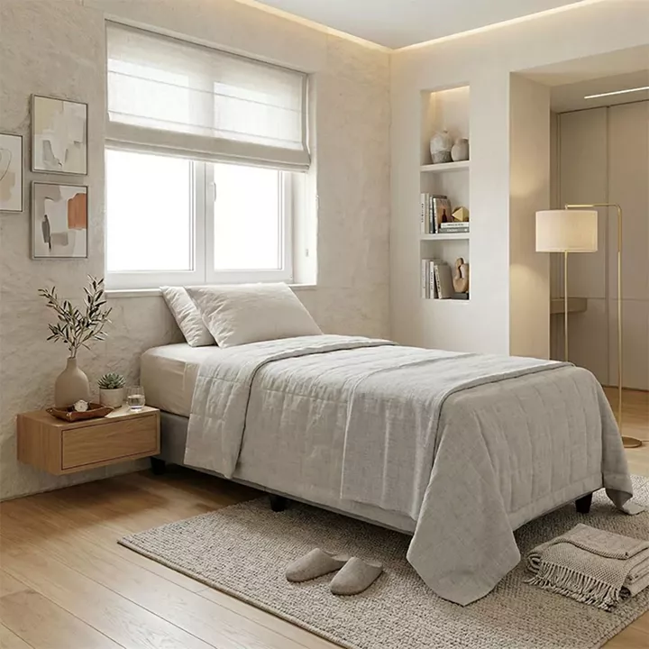 Κρεβάτι μονό Υπόστρωμα Pakda pakoworld ανθρακί βελούδο 90x200εκ