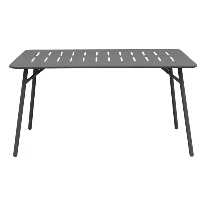 Table Moraja pakoworld black metal 140x80x70cm