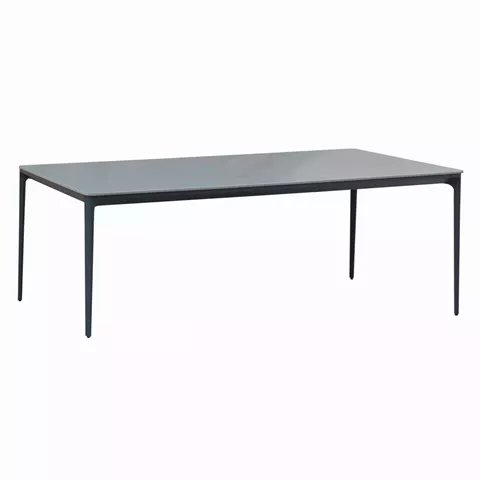 DINING TABLE STAD HM6558.01 GREY ALUMINUM FRAME & SINTERED STONE TOP 220x100x75Hcm.