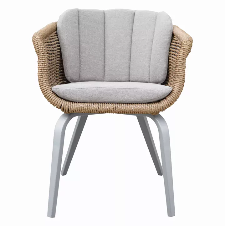 ΠΟΛΥΘΡΟΝΑ VICTUS HM6559.02 ΑΛΟΥΜΙΝΙΟ & ΜΑΞΙΛΑΡΙΑ ΜΠΕΖ-TWIST WICKER 59x68.5x75Yεκ