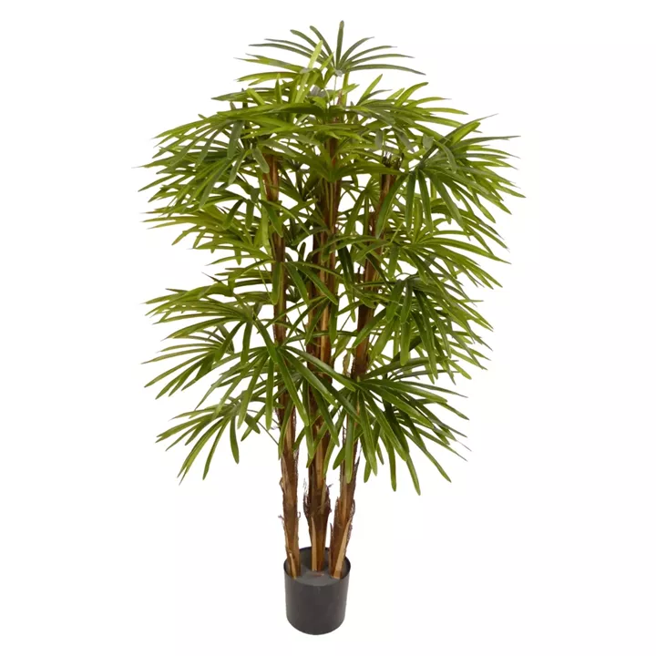 Artekko Verde Πράσινο Τεχνητό Φυτό Rapis σε Γλάστρα 120cm