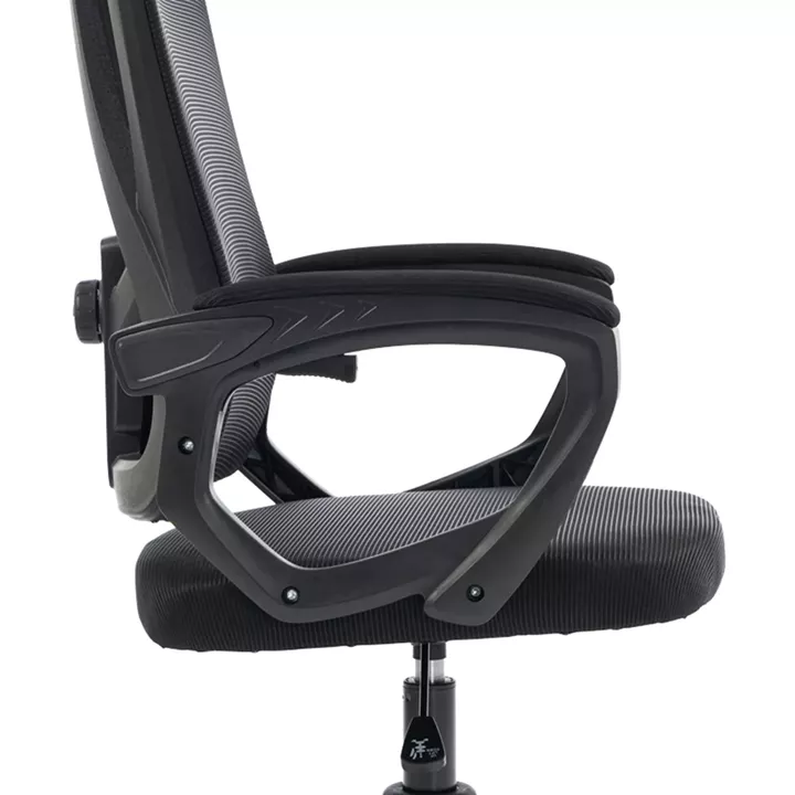 Καρέκλα γραφείου διευθυντή Exeter pakoworld mesh χρώμα μαύρο 50x58x119-129εκ