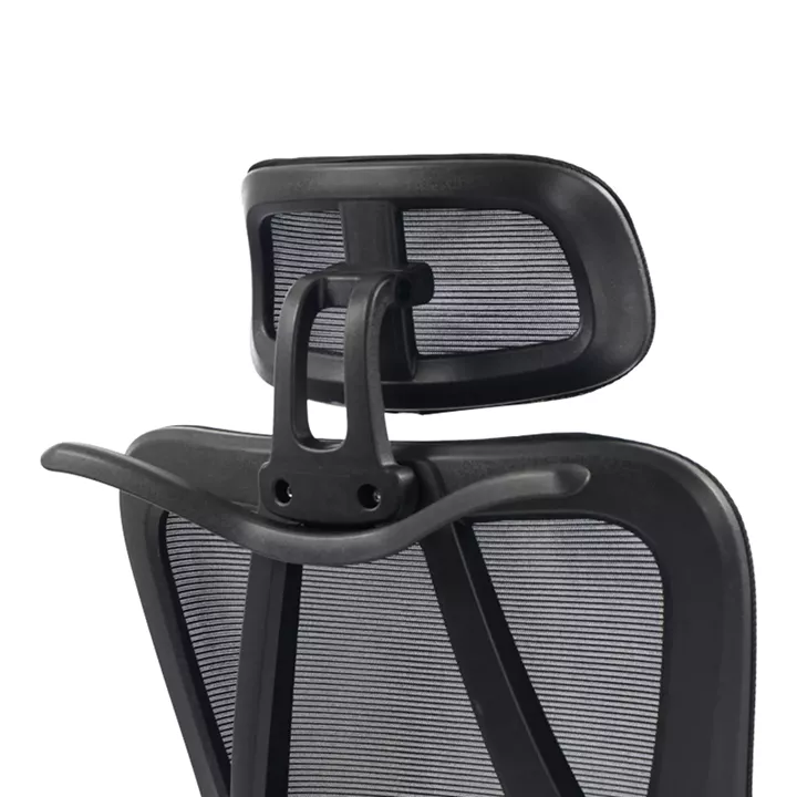 Καρέκλα γραφείου διευθυντή Exeter pakoworld mesh χρώμα μαύρο 50x58x119-129εκ