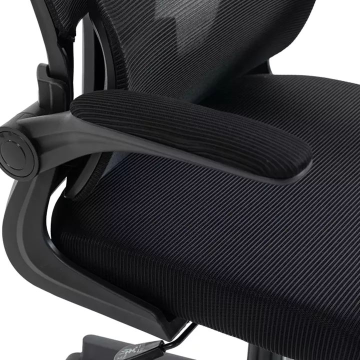 Καρέκλα γραφείου διευθυντή Mainz pakoworld mesh χρώμα μαύρο 50x60x112-122εκ