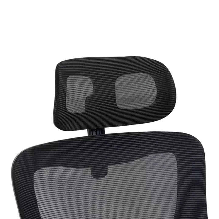 Καρέκλα γραφείου διευθυντή Mainz pakoworld mesh χρώμα μαύρο 50x60x112-122εκ