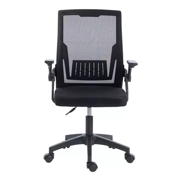 Καρέκλα γραφείου εργασίας Penza pakoworld mesh χρώμα μαύρο 48x58x92-102εκ