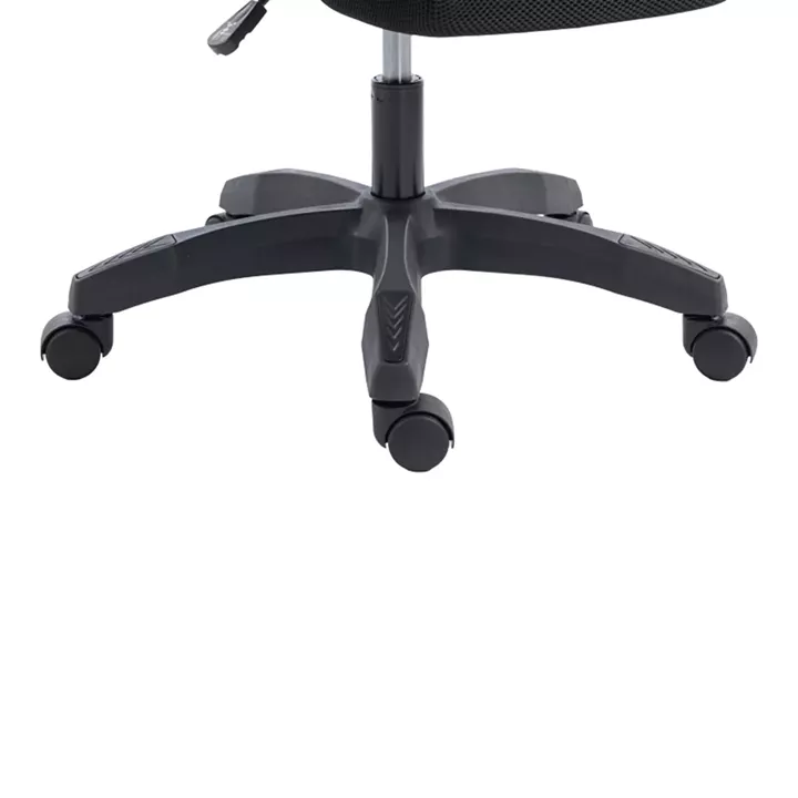 Καρέκλα γραφείου διευθυντή με υποπόδιο Meton pakoworld mesh χρώμα μαύρο 48x60x118-128εκ