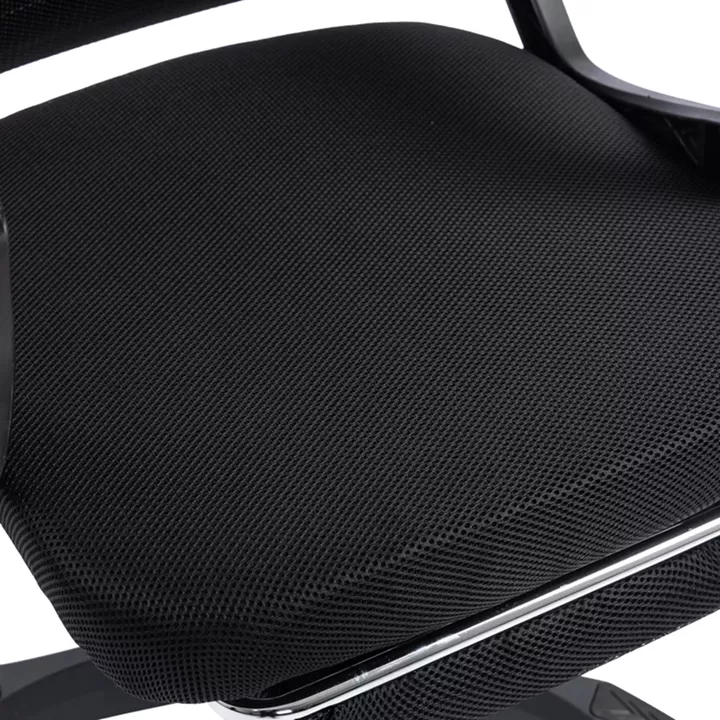 Καρέκλα γραφείου διευθυντή με υποπόδιο Meton pakoworld mesh χρώμα μαύρο 48x60x118-128εκ