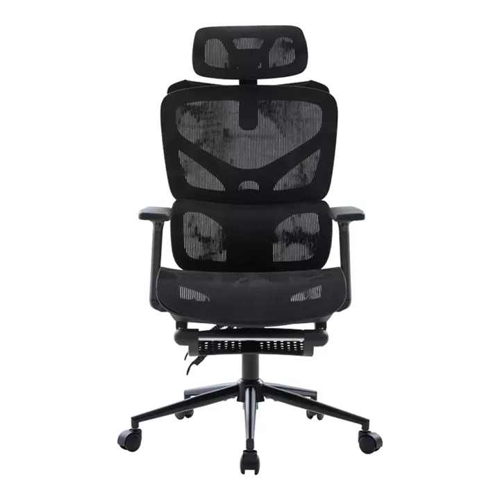 Καρέκλα γραφείου διευθυντη Vigo pakoworld mesh χρώμα μαύρο 52x70x118-124εκ