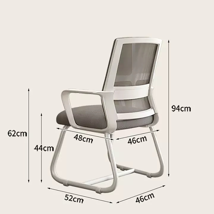Καρέκλα επισκέπτη Palma pakoworld mesh μαύρο 46x52x94εκ