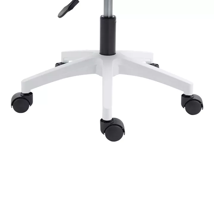 Καρέκλα γραφείου εργασίας Penza pakoworld λευκή - mesh μαυρο 48x58x92-102εκ