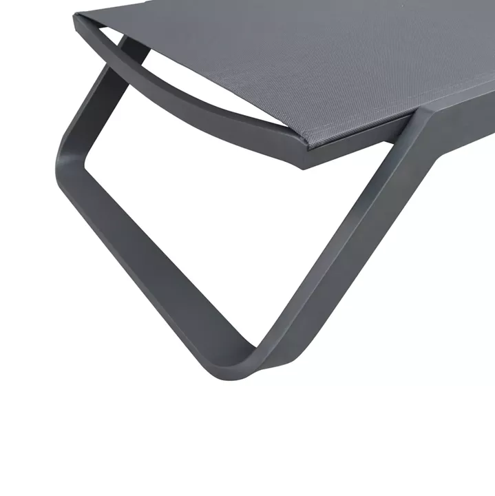 ΞΑΠΛΩΣΤΡΑ ΑΛΟΥΜΙΝΙΟΥ MARIMAR HM6562.01 ΣΚΕΛΕΤΟΣ & TEXTILENE ΓΚΡΙ 218x67x31Υεκ