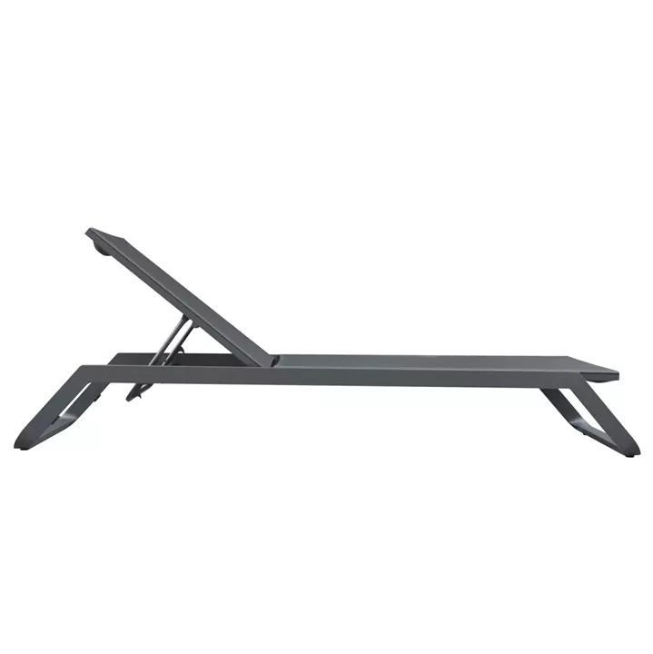 ΞΑΠΛΩΣΤΡΑ ΑΛΟΥΜΙΝΙΟΥ MARIMAR HM6562.01 ΣΚΕΛΕΤΟΣ & TEXTILENE ΓΚΡΙ 218x67x31Υεκ