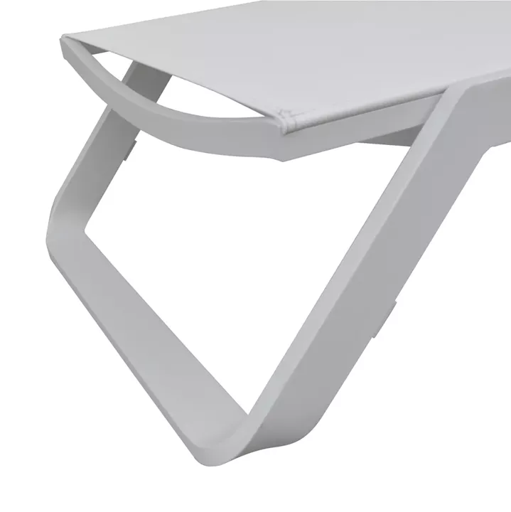 ΞΑΠΛΩΣΤΡΑ ΑΛΟΥΜΙΝΙΟΥ MARIMAR HM6562.02 ΣΚΕΛΕΤΟΣ & TEXTILENE ΛΕΥΚΟ 218x67x31Υεκ