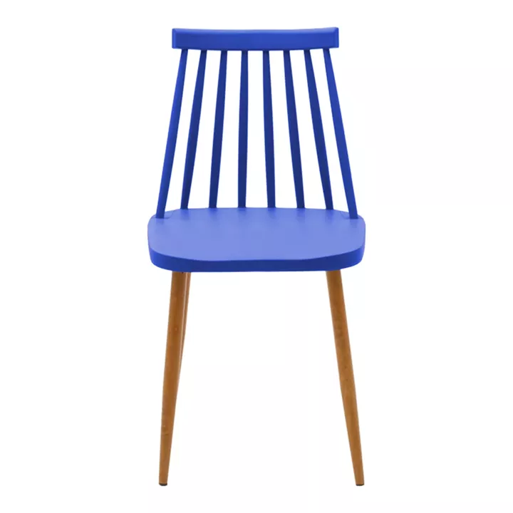 Καρέκλα Aurora pakoworld μπλε pp-φυσικό μεταλλικό πόδι 42x49.5x77εκ