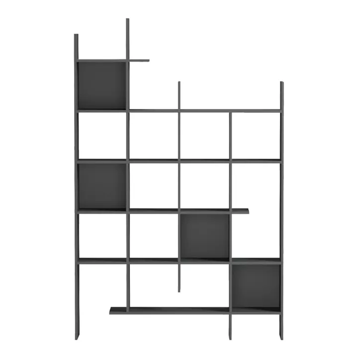 Βιβλιοθήκη Manco pakoworld ανθρακί 122x25.5x188εκ