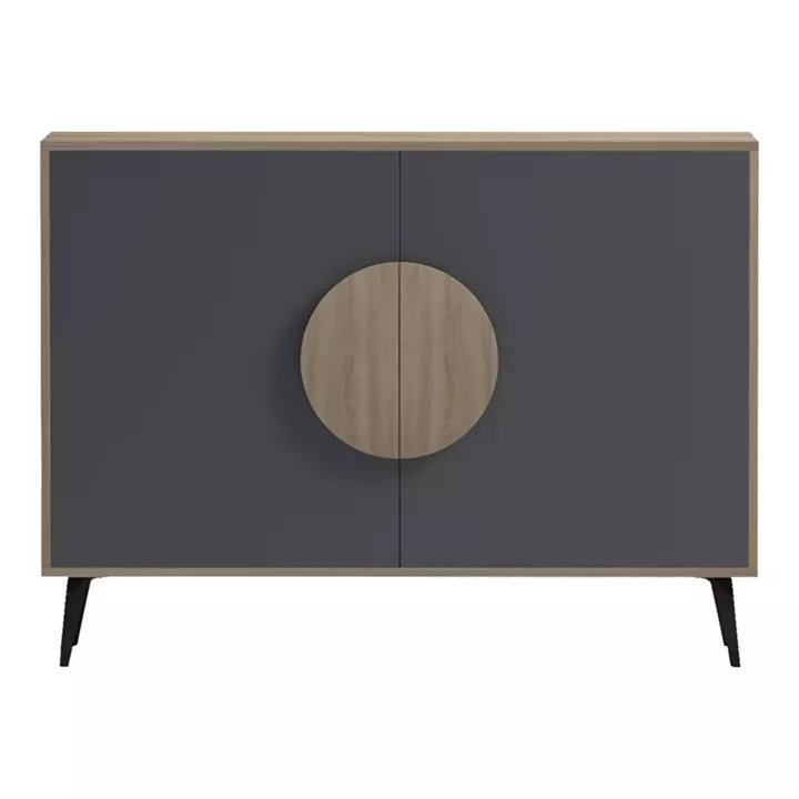 Μπουφές Gora pakoworld sonoma-ανθρακί 110x35.5x82εκ