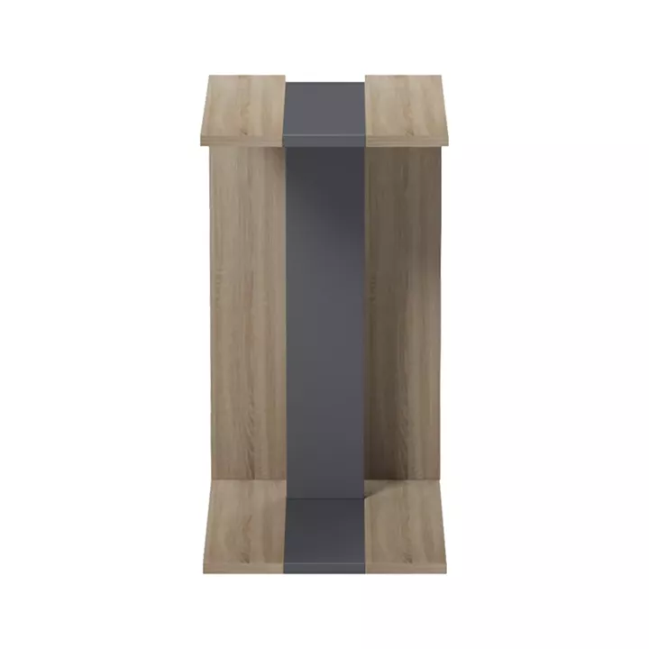 Βοηθητικό τραπέζι Muju pakoworld sonoma- ανθρακί  30x40x55εκ