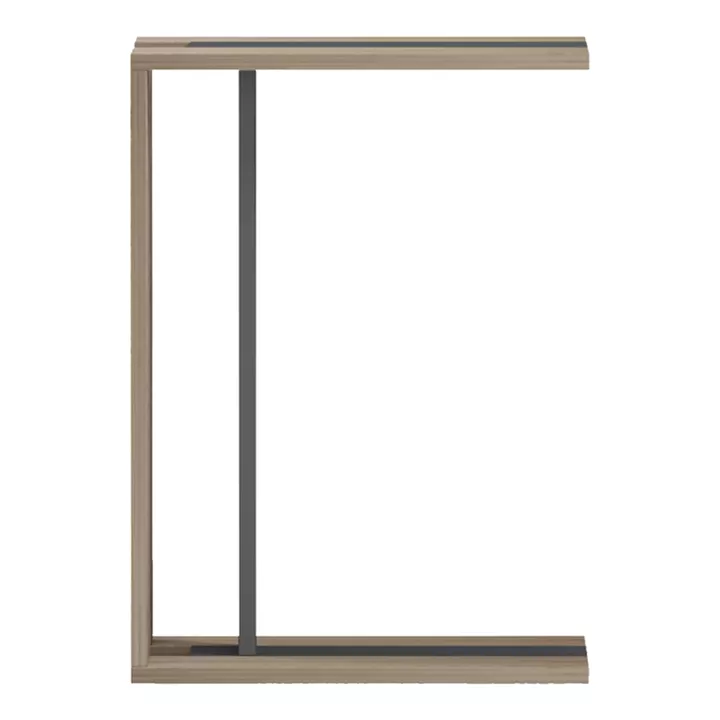 Βοηθητικό τραπέζι Muju pakoworld sonoma- ανθρακί  30x40x55εκ