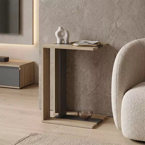 Muju pakoworld sonoma side table - charcoal 30x40x55cm