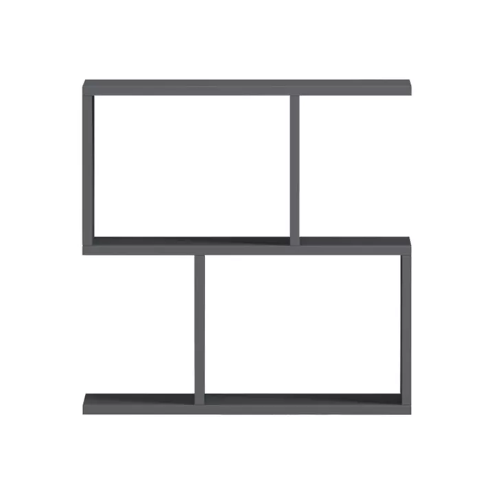 Βοηθητικό τραπέζι-βιβλιοθήκη Wesmol pakoworld ανθρακί 50x20x50εκ