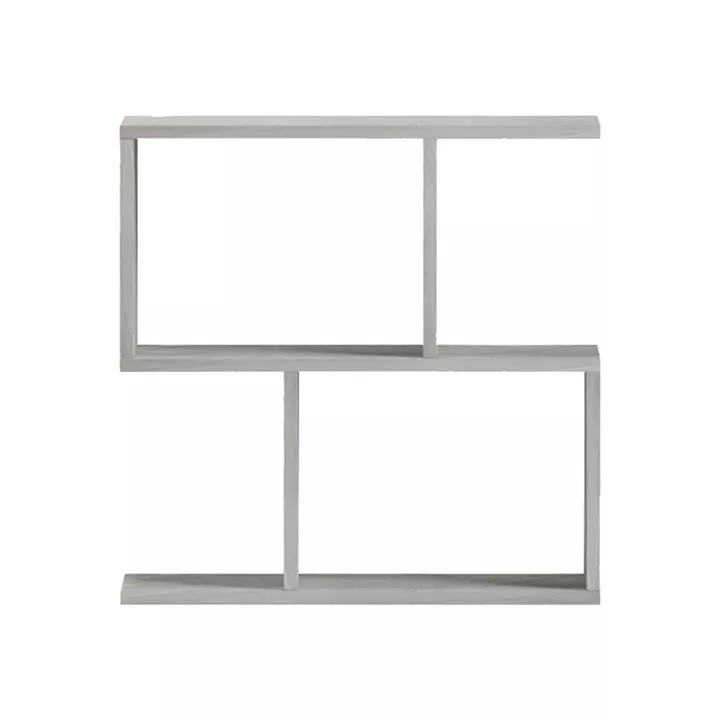 Wesmol pakoworld side table-bookcase grey marble look 50x20x50cm