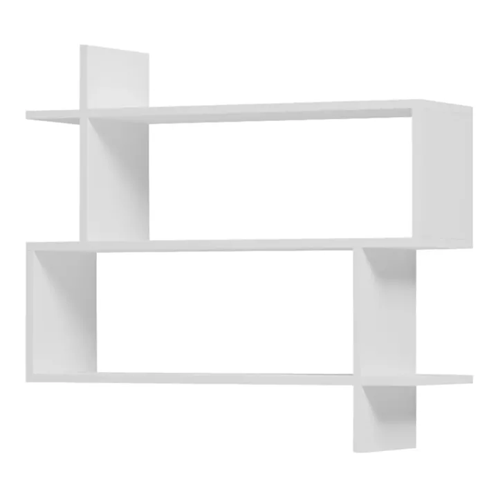 Parallel wall-shelf pakoworld white 70x22x65.5cm