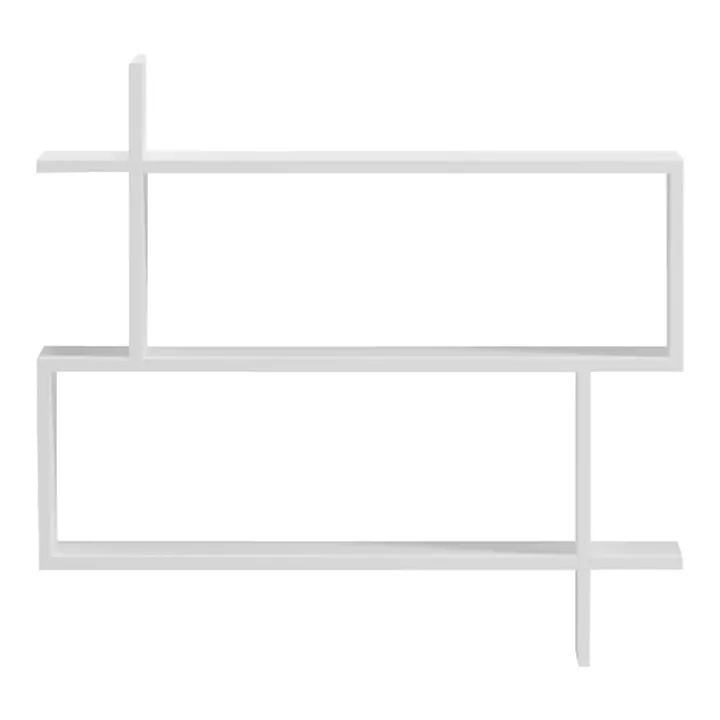 Parallel wall-shelf pakoworld white 70x22x65.5cm