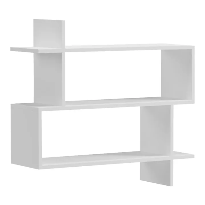 Parallel wall-shelf pakoworld white 70x22x65.5cm