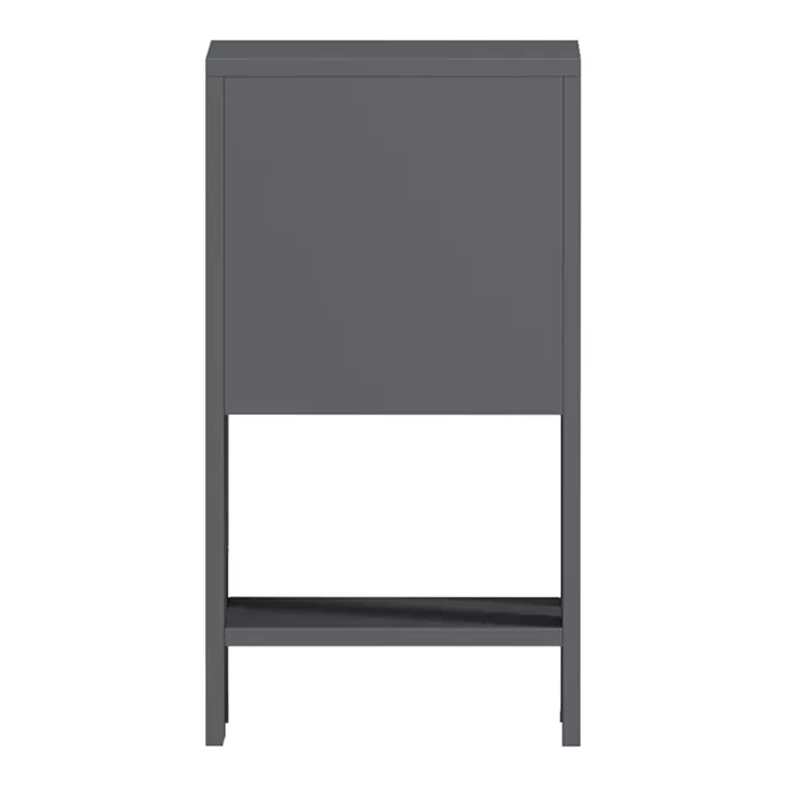 Κομοδίνο Reppo pakoworld ανθρακί 30x30x55εκ