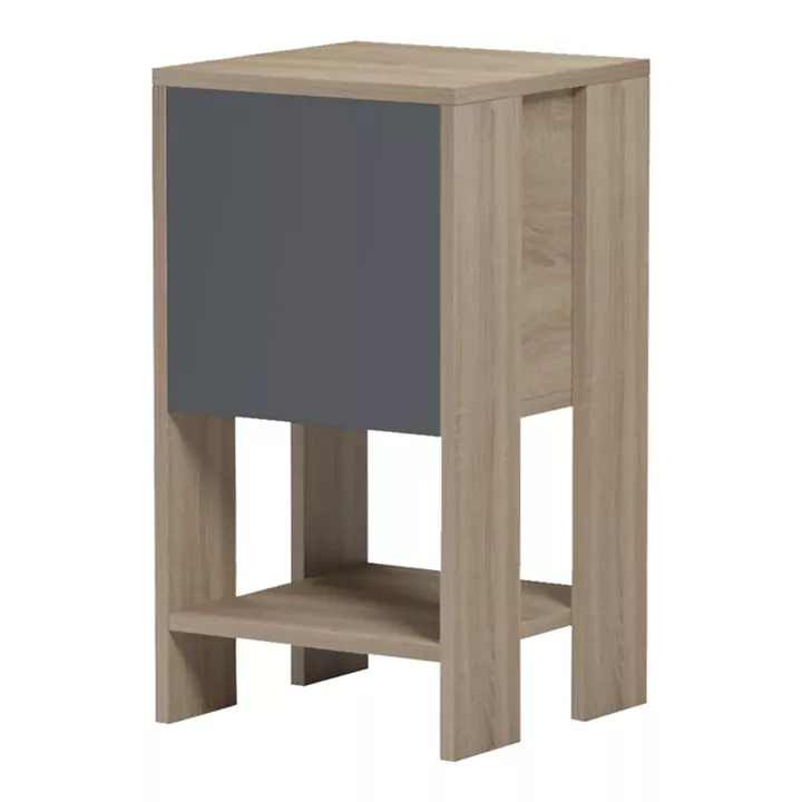 Bedside table Reppo pakoworld sonoma-anthracite 30x30x55cm