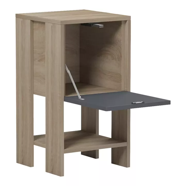 Bedside table Reppo pakoworld sonoma-anthracite 30x30x55cm