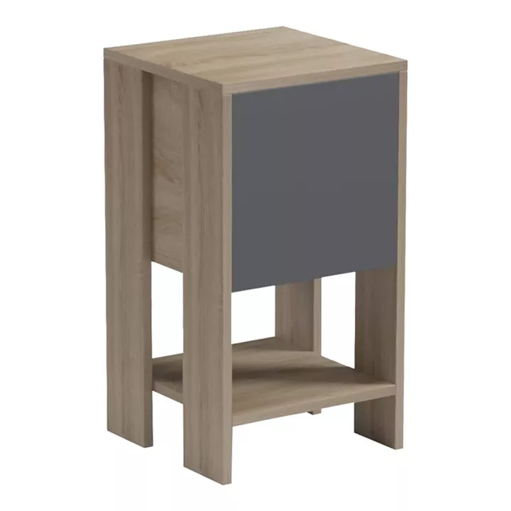 Bedside table Reppo pakoworld sonoma-anthracite 30x30x55cm