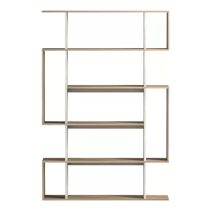 Mito pakoworld sonoma-beige marble look bookcase 108.5x25x161cm
