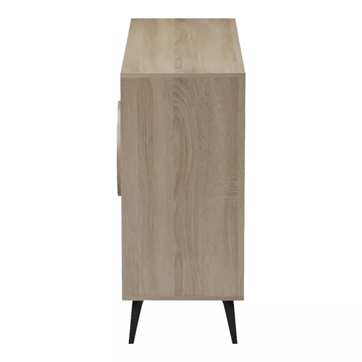 Μπουφές Gora pakoworld sonoma-μπεζ οψη μαρμαρου 110x35.5x82εκ