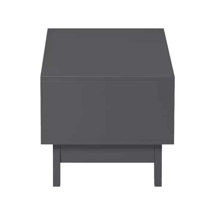 Τραπέζι σαλονιού Judas pakoworld ανθρακί-sonoma 90x45x38.5εκ