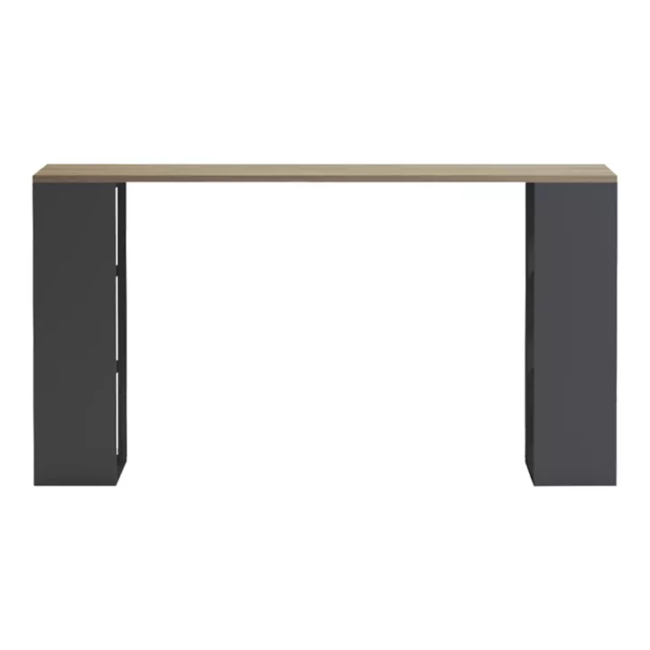 Desk with shelf Colmar pakoworld anthracite-sonoma 140x60x75cm