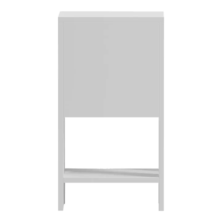 Κομοδίνο Reppo pakoworld λευκό 30x30x55εκ