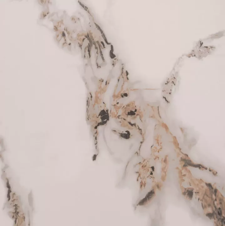 DINING TABLE RAVEN HM18149.04 CERAMIC TOP IN WHITE/BROWN MARBLE LOOK 140x80x74Hcm.