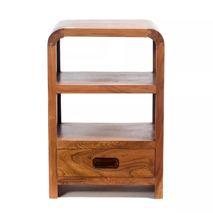 Artekko Bed Side Κομοδίνο Ξύλινο Μελί (40x30x60)cm