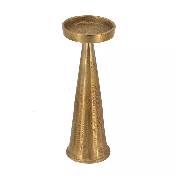 Artekko Noble Χρυσό Μεταλλικό Κηροπήγιο (8.3x8.3x24.3)cm